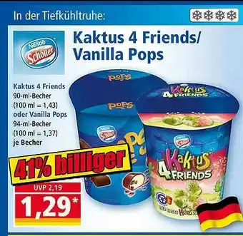 Norma Nestlé Schöller Kaktus 4 Friends Oder Vanilla Pops Angebot