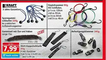Norma Kraft Spanngummischlaufen, Gepäckspanner, Gummiseil Mit öse Und Haken Oder Klett-koppelschlaufe Oder Befestigungsklammer Angebot