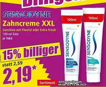 Norma Sensodyne Zahncreme XXL Angebot