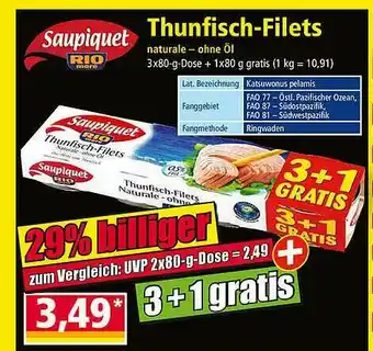 Norma Saupiquet Rio Thunfisch-filets Angebot