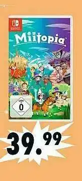 Saturn Miitopia Nintendo Switch Angebot