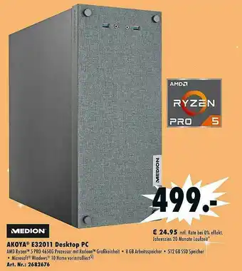 Saturn Medion Akoya E32011 Desktop Pc Angebot