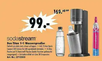 Saturn Sodastream Duo Titan 1+1 Wassersprudler Angebot