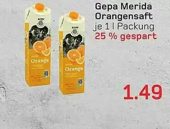 akzenta Gepa Merida Orangensaft Angebot