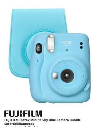 MediaMarkt Fujifilm Instax Mini 11 Sky Blue Camera Bundle Sofortbildkameras Angebot