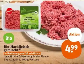 tegut Bio Hackfleisch gemischt 400 g Packung Angebot