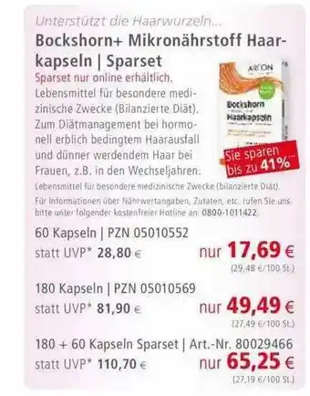 Apotal Bockshorn+mikronährstoff Haar Kapseln L Sparset Angebot