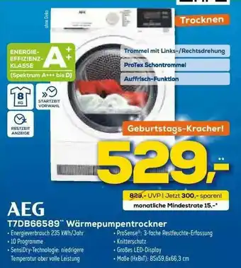 Euronics XXL Aeg T7db66589 Wärmepumpentrockner Angebot