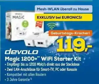 Euronics XXL Devolo Magic 1200+ Wifi Starter Kit Angebot