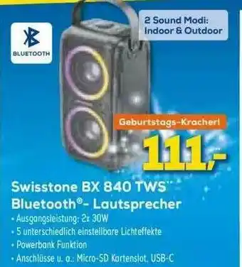 Euronics XXL Swisstone Bx 840 Tws Bluetooth Lautsprecher Angebot