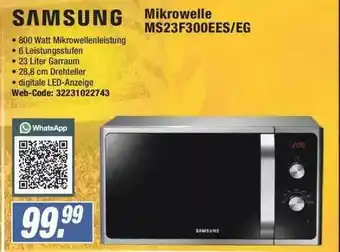 Expert Samsung Mikrowelle Ms23f300ees.eg Angebot