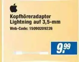 Expert Kopfhöreradapter Lightning Auf 3.5-mm Angebot