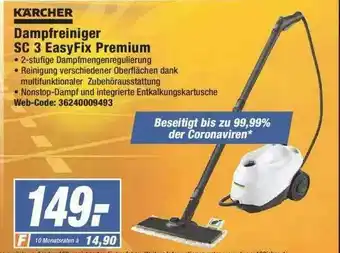 Expert Kärcher Dampfreiniger Sc3 Easyfix Premium Angebot