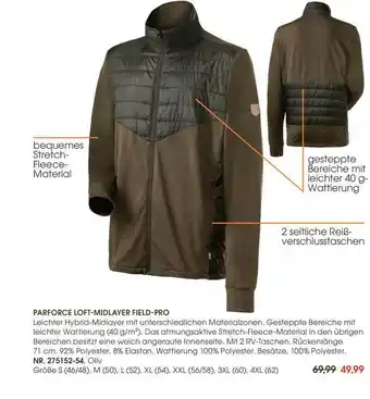 Frankonia Parforce Loft Midlayer Field Pro Angebot