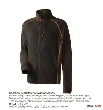 Frankonia Parforce Performance-fleece Jacke Evo Angebot