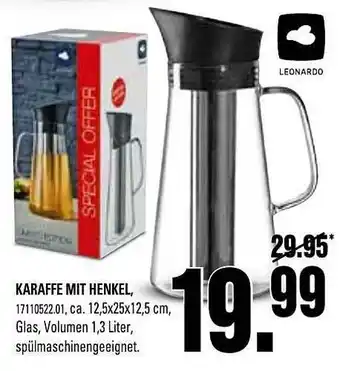 Franz Knuffmann Karaffe Mit Henkel Leonardo Angebot