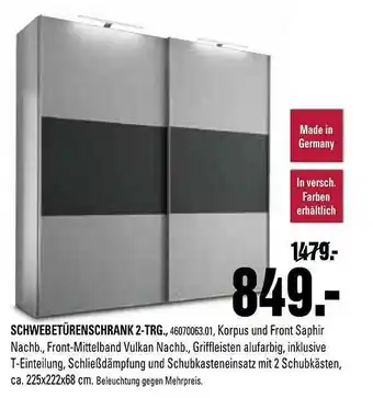 Franz Knuffmann Schwebetürenschrank 2-trg Angebot