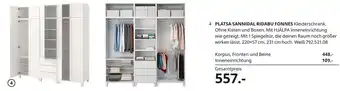 IKEA Platsa Sannidal Ridabu Fonnes Kleiderschrank Angebot