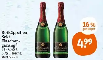 tegut Rotkäppchen Sekt Flaschengärung 0,75 l Flasche Angebot