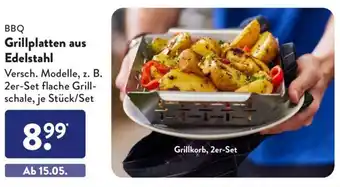 Aldi Süd BBQ Grillplatten aus Edelstahl Angebot