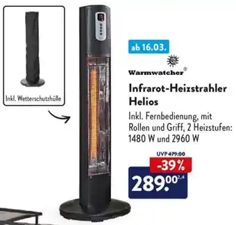 Aldi Süd Warmwatcher Infrarot Heizstrahler Helios Angebot