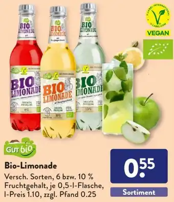 Aldi Süd Gut Bio Limonade 0,5 L Flasche Angebot