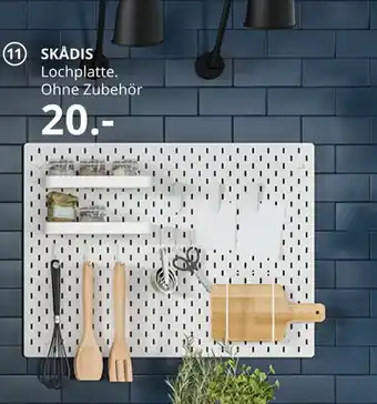 IKEA Skädis Lochplatte ohne Zubehör Angebot