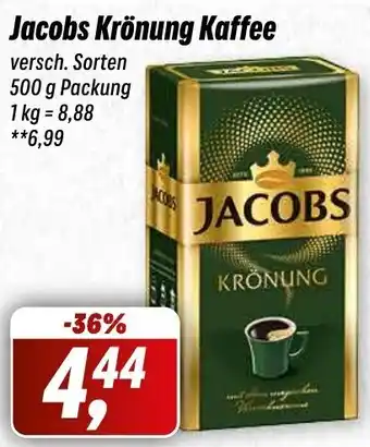 Simmel Jacobs Krönung Kaffee 500 g Packung Angebot