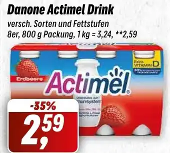 Simmel Danone Actimel Drink 8er, 800 g Packung Angebot