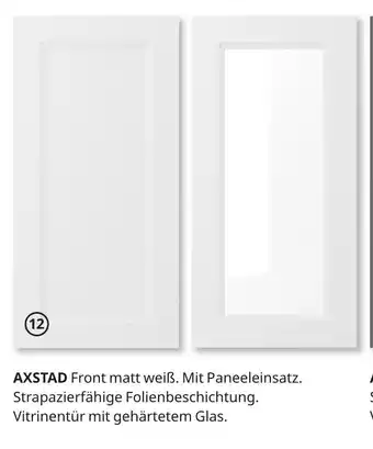 IKEA Axstad Front matt weiß Angebot