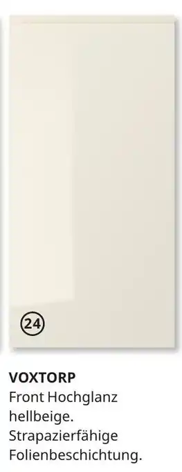 IKEA Voxtorp Front Hochglanz hellbeige Angebot