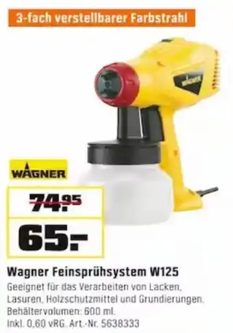 OBI Wagner Feinsprühsystem W125 Angebot