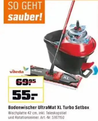 OBI Vileda Bodenwischer UltraMat XL Turbo Setbox Angebot