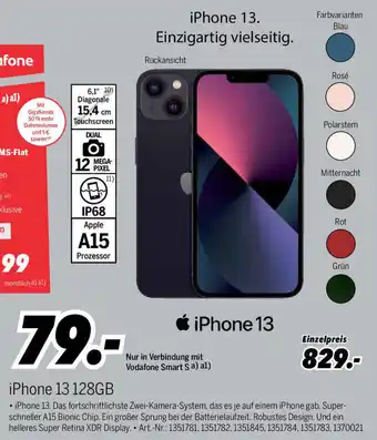 MEDIMAX iPhone 13 128GB Angebot