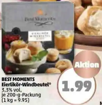 PENNY Best Moments Eierlikör Windbeutel 200 g Packung Angebot