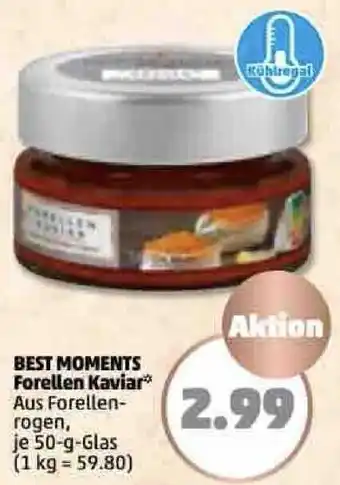 PENNY Best Moments Forellen Kaviar 50 g Glas Angebot