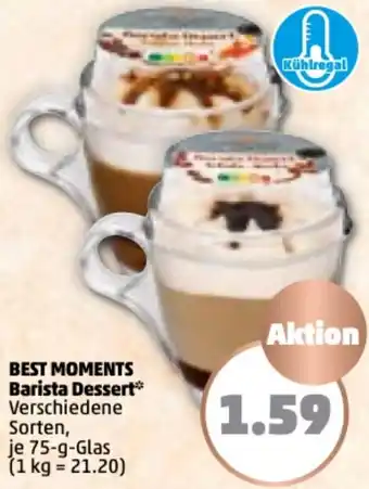 PENNY Best Moments Barista Dessert 75 g Glas Angebot