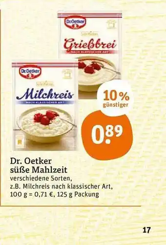 tegut Dr Oetker Süße Mahlzeit Angebot