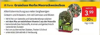 Das Futterhaus Jr farm grainless herbs meerschweinchen Angebot