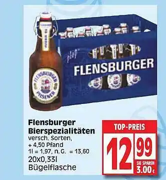 Edeka Flensburger bierspezialitäten Angebot