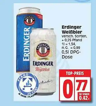 Edeka Erdinger weißbier Angebot