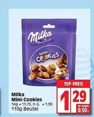 Edeka Milka mini cookies Angebot