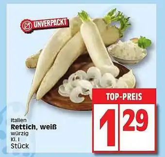 Edeka Rettich, weiß Angebot