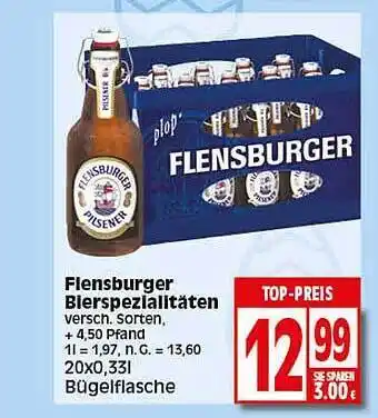 Elli Markt Flensburger bierspezialitäten Angebot