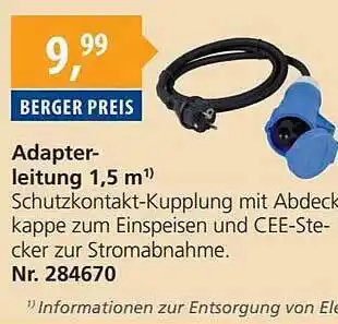 Fritz Berger Adapterleitung 1,5 m Angebot