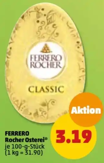 PENNY Ferrero Rocher Osterhase 100 g Stück Angebot