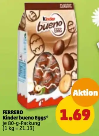 PENNY Ferrero Kinder Bueno Eggs 80 g Packung Angebot