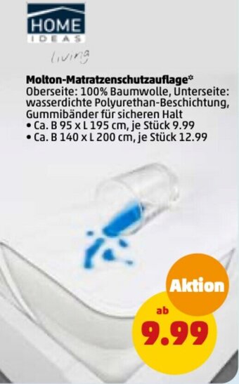 PENNY Home Ideas Living Molton Matratzenschutzauflage Angebot