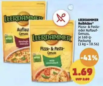 PENNY Leerdammer Reibekäse 160 g Packung Angebot