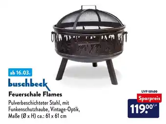 Aldi Nord buschbeck Feuerschale Flames ca. 61x61cm Angebot